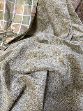 DONGHIA ASTRAKHAN CHENILLE FABRIC:  Spring Green